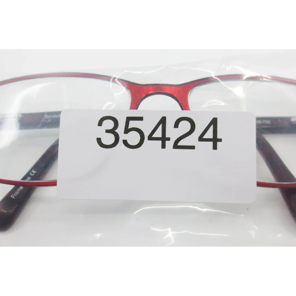 Revolution Eyewear Avon BUR Red Tortoise Rectangular Eyeglasses 52-16-135 35424
